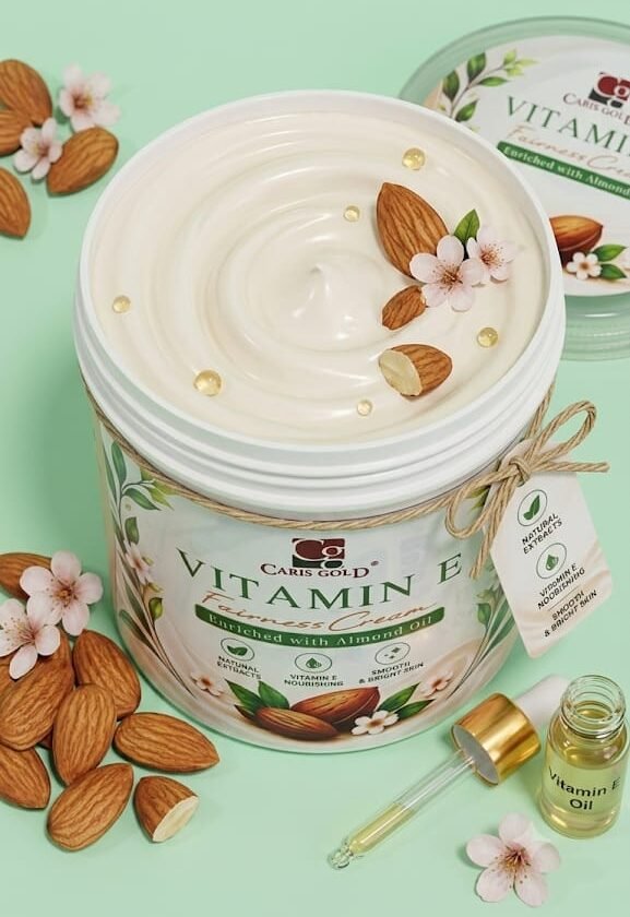 Caris Gold Vitamin E Fairness Cream 250g - Image 1