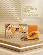 Caris Gold Papaya BB Whitening Soap 100g with Collagen. - Image 2