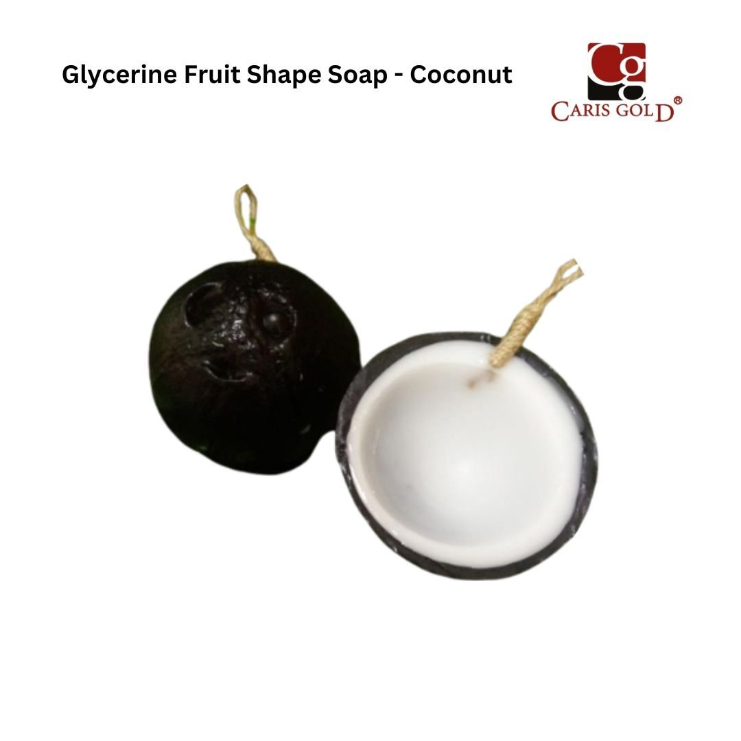 26 Caris Gold Glycerin Fruit Shape Soap - Coconut - Image 1