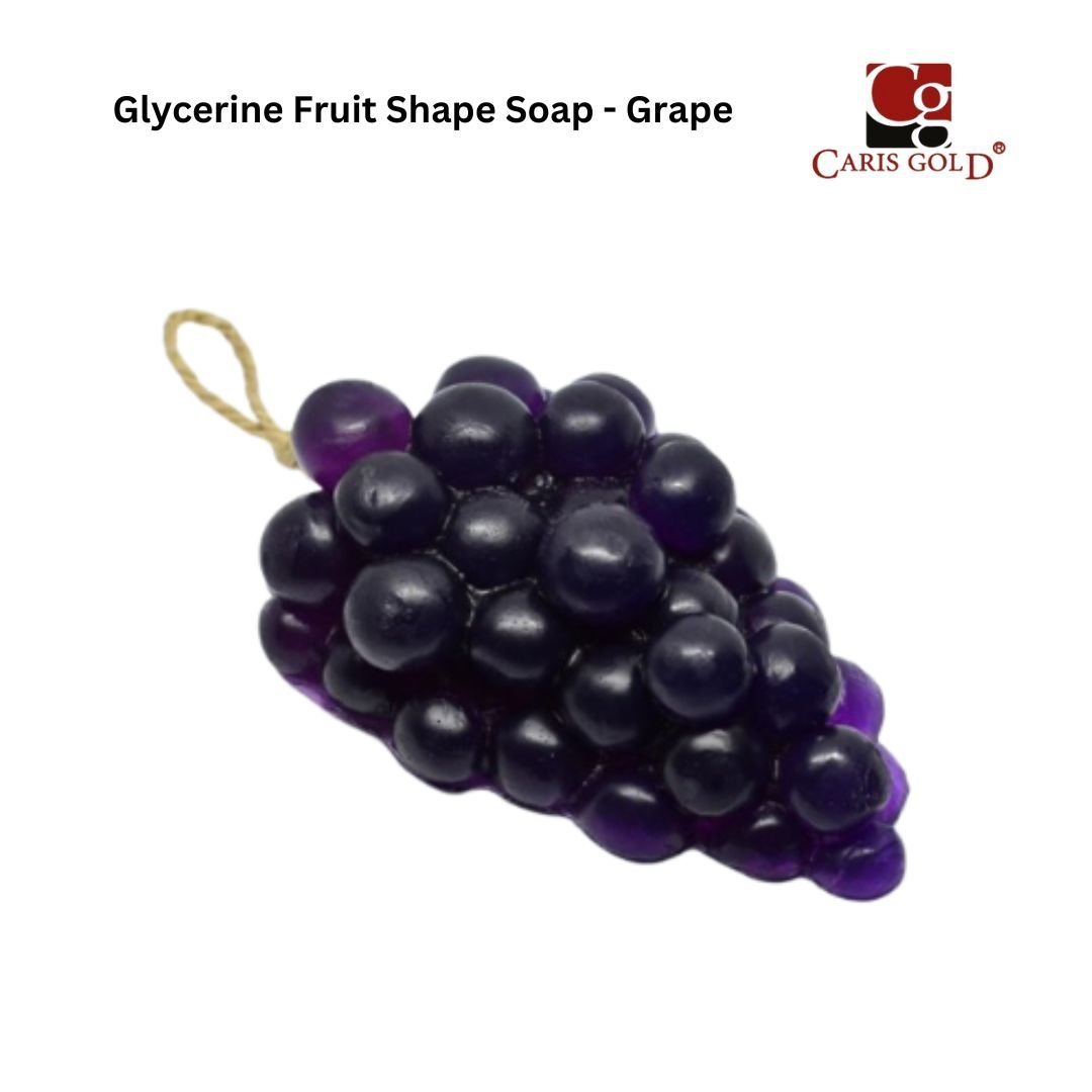 27 Caris Gold Glycerin Fruit Shape Soap - Grape - Image 1