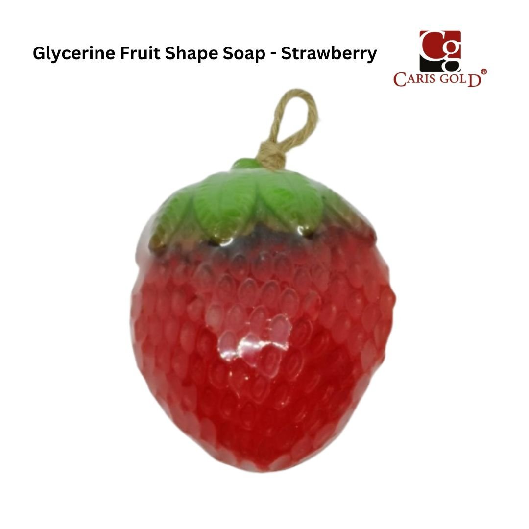 Caris Gold Glycerin Fruit Shape Soap - Strawberry