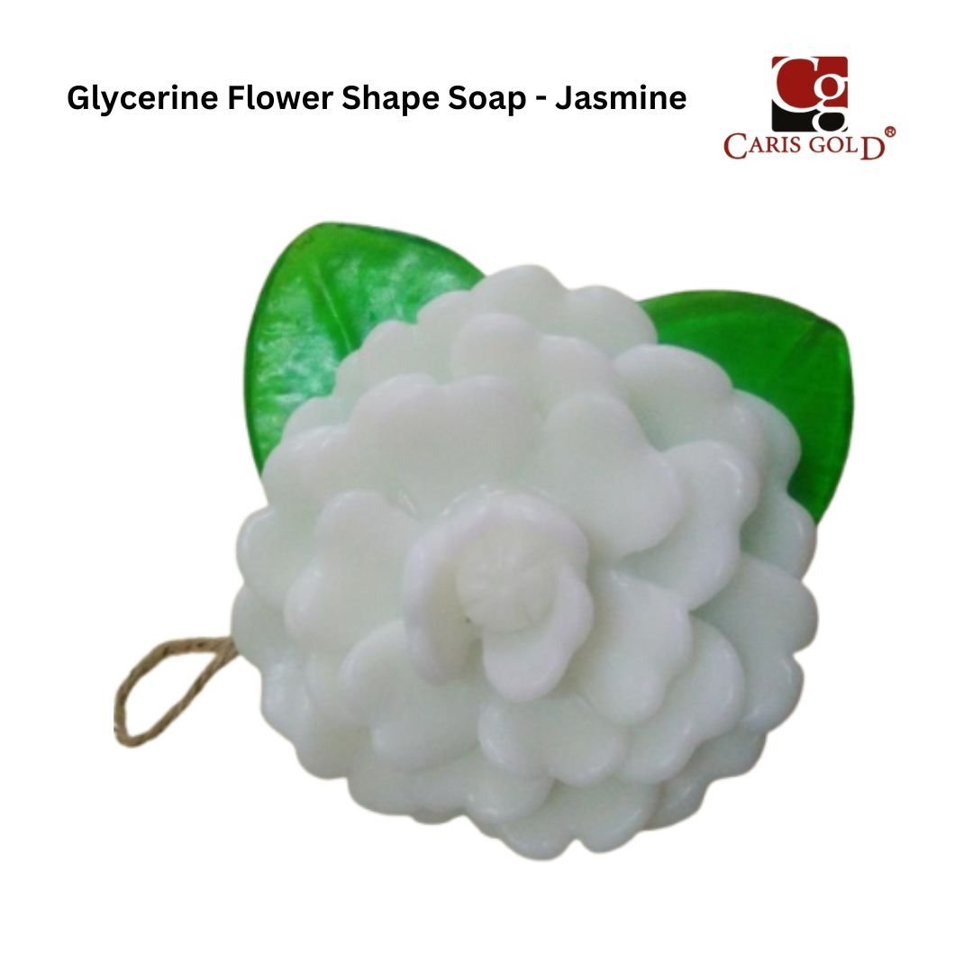 32 Caris Gold Glycerin Flower Shape Soap - Jasmine - Image 1