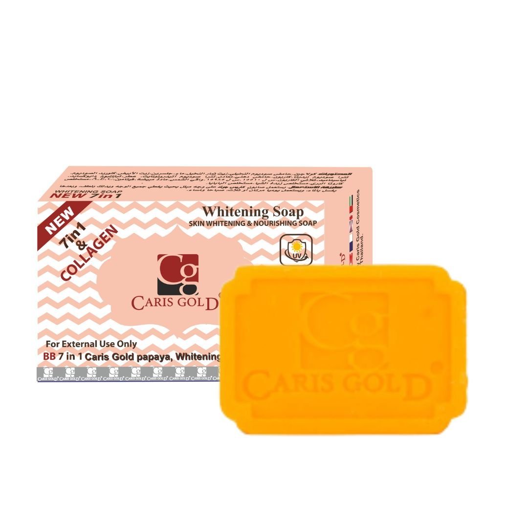 BB Soap Caris Gold Papaya BB Whitening Soap 100g with Collagen. - Image 1