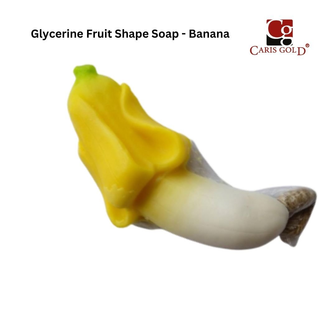 Banana Caris Gold Glycerin Fruit Shape Soap - Banana - Image 1