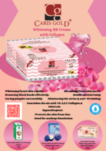 Caris Gold BB Whitening Cream with Collagen 80g - Image 3