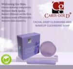 Caris Gold Facial Deep Cleansing & Makeup Cleanser Soap 50g - Image 2