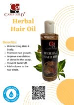 Caris Gold Herbal Hair Oil 200ml - Image 4