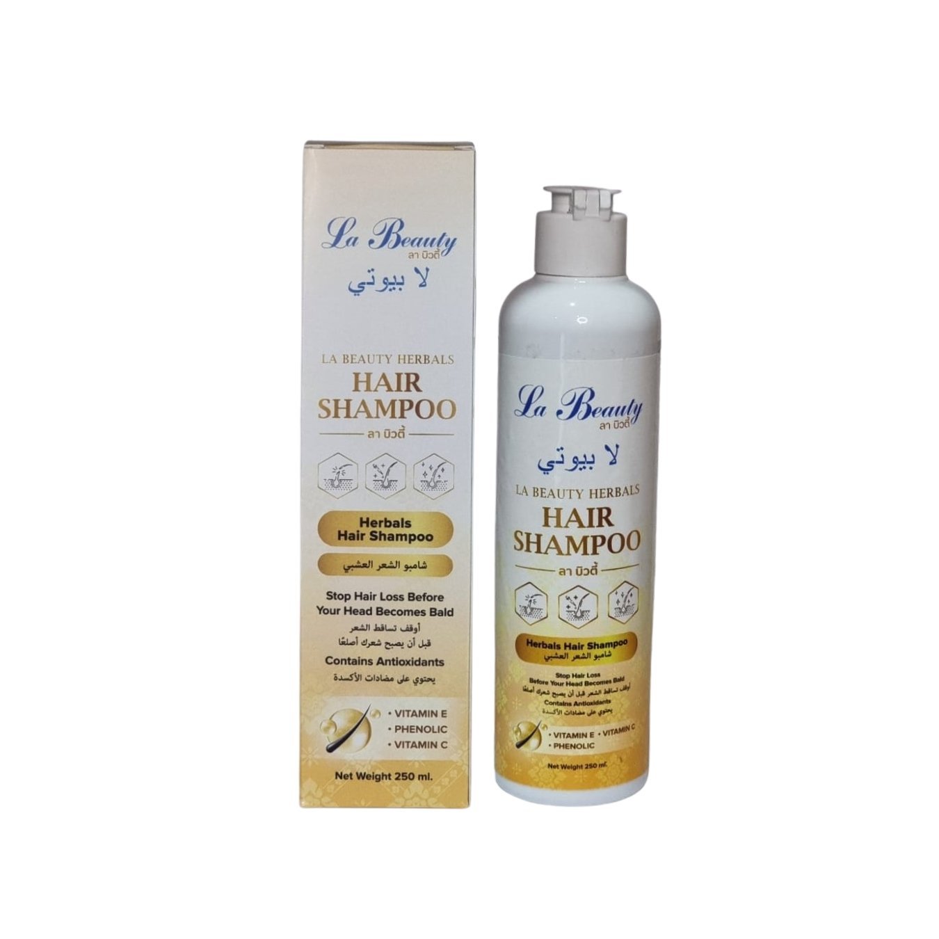 La Beauty Shampoo 250ml La Beauty Herbal Hair Shampoo 250ml - Image 1
