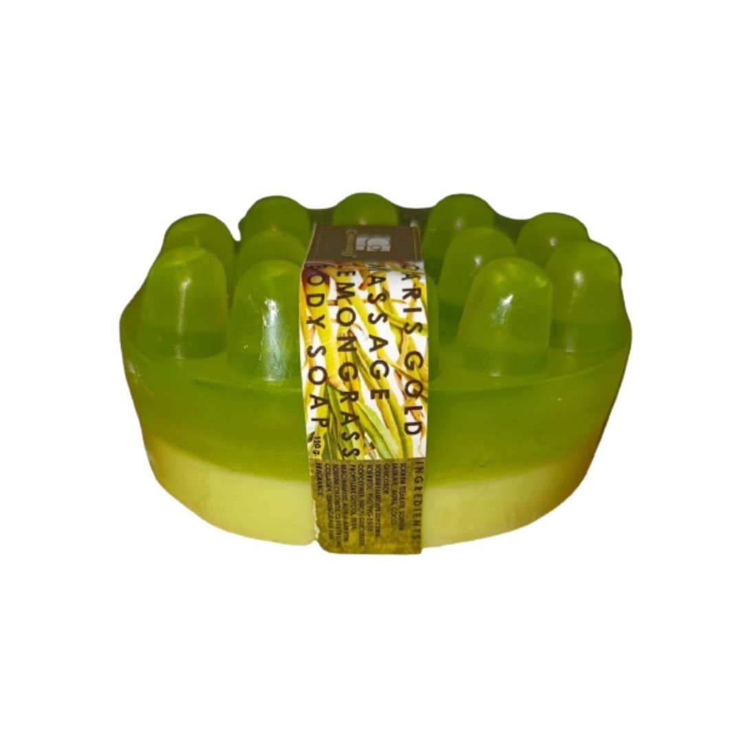 Lemongrass Massage Soap Caris Gold Lemongrass Massage Body Soap 120g - Image 1