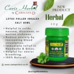 Caris Herbal Lotus Pollen Inhaler Salt Bowl 10g Green - Image 4