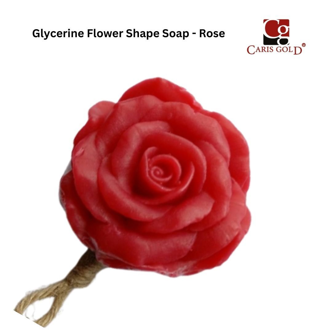 Rose Caris Gold Glycerin Flower Shape Soap - Rose - Image 1