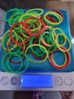 TMARKS 100% Natural Rubber Bands AAA Quality Florescent Colors 25g - Image 2