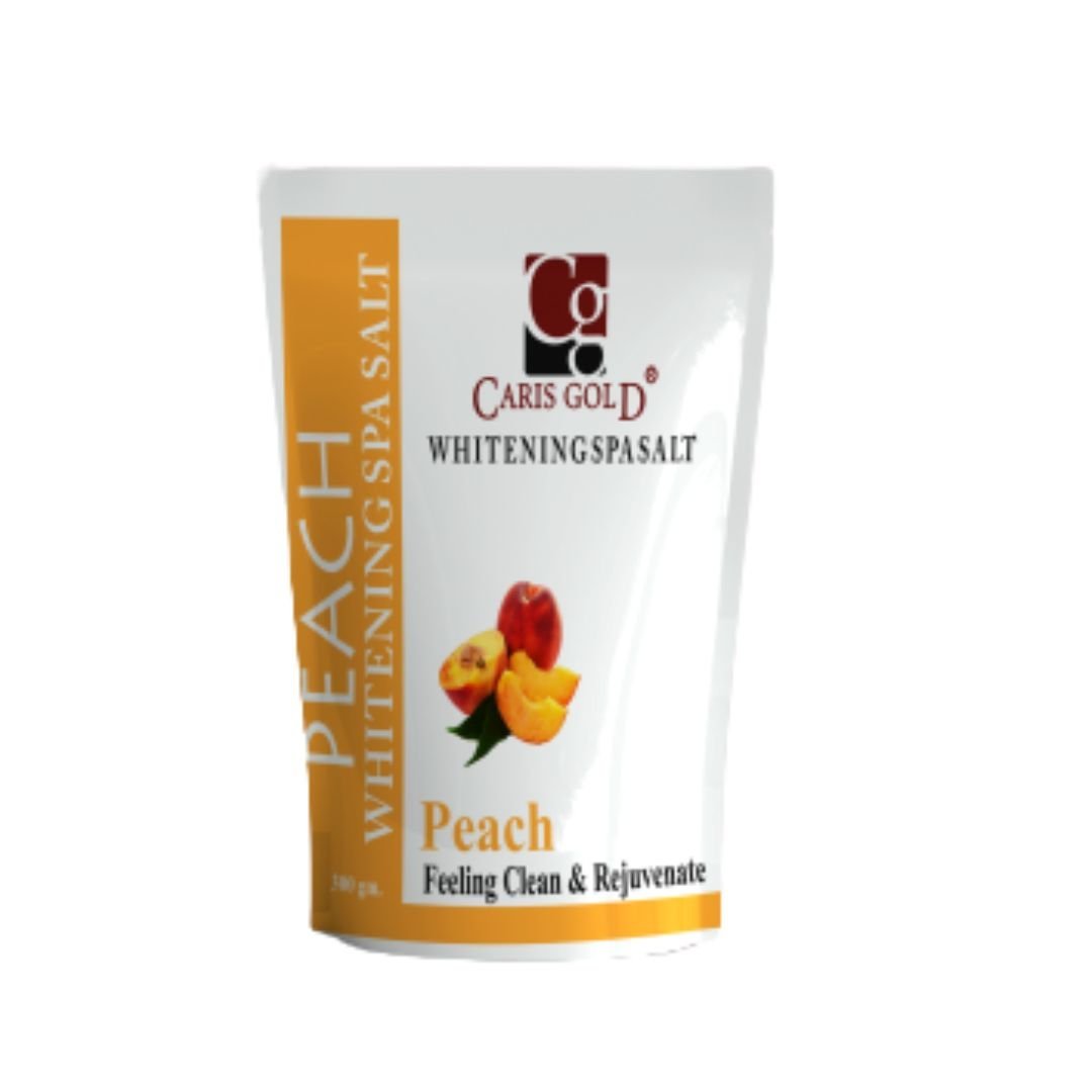 Whitening Spa Salt Peach Caris Gold Whitening Spa Salt 300g Peach - Image 1